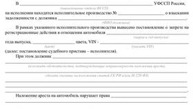 Как снять арест с регистрационных действий автомобиля в Лером