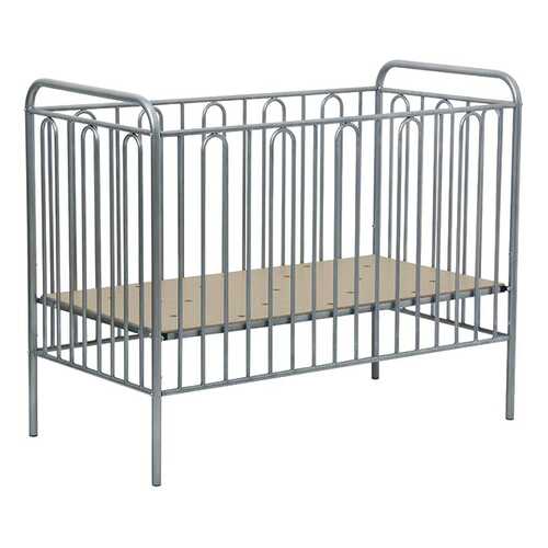 Кровать детская Polini Kids Vintage 110 металлическая, Серебро в Лером