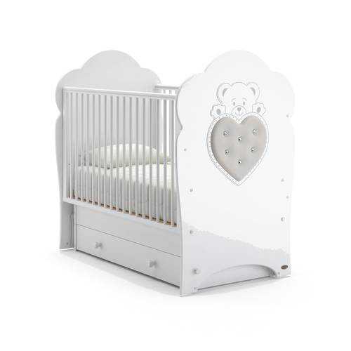 Кроватка Nuovita Fortuna Swing маятник поперечный bianco белый в Лером