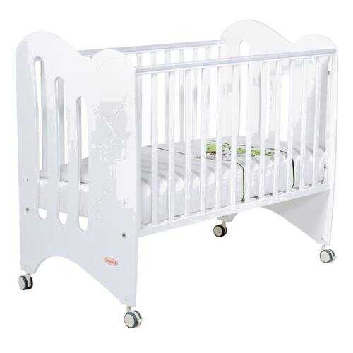 Papaloni кровать luna 120х60 белая в Лером