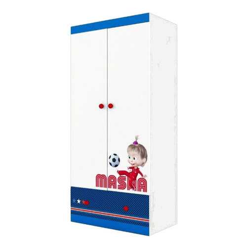 Детский шкаф двухсекционный Polini kids Маша и Медведь Fun 890 Синий в Лером