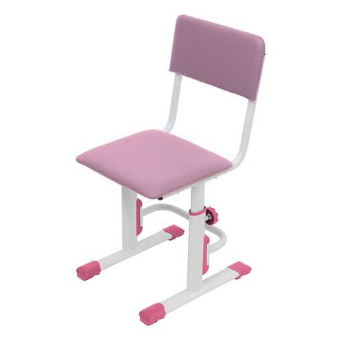 Детский стул для школьника регулируемый Polini Kids City/Polini Kids Smart S, Белый/Роз-ый в Лером