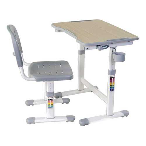 Парта со стулом Fun Desk PICCOLINO II Grey (серый) в Лером