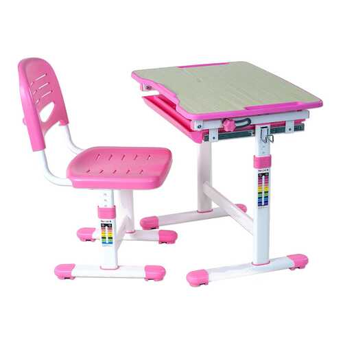 Парта со стулом Fun Desk PICCOLINO Pink (розовый) в Лером