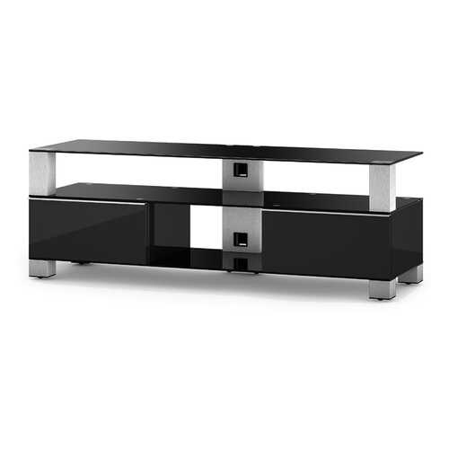 Тумба под телевизор приставная SONOROUS MD 9140-B-INX-BLK 140х44х49 см, черный в Лером