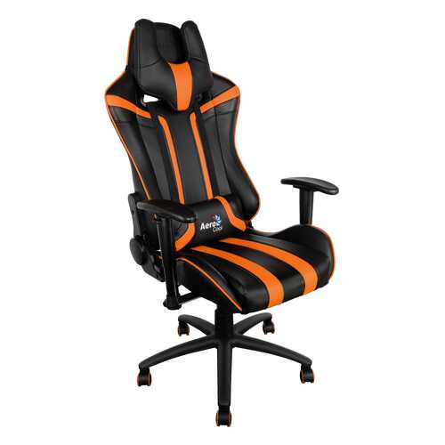 Игровое кресло AeroCool AC-120 AC120-BO, черный/оранжевый в Лером