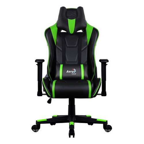 Игровое кресло AeroCool AC220 AIR, зеленый/черный в Лером