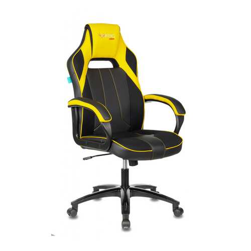 Кресло игровое Бюрократ VIKING 2 AERO YELLOW черный/желтый искусст.кожа/ткань в Лером