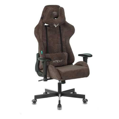 Кресло игровое Бюрократ VIKING KNIGHT LT10 FABRIC коричневый крестовина металл в Лером
