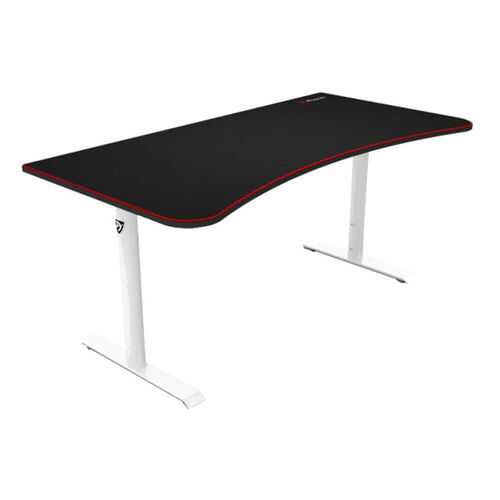 Компьютерный стол Arozzi Arena Gaming Desk/Черный МДФ/Белый металл в Лером