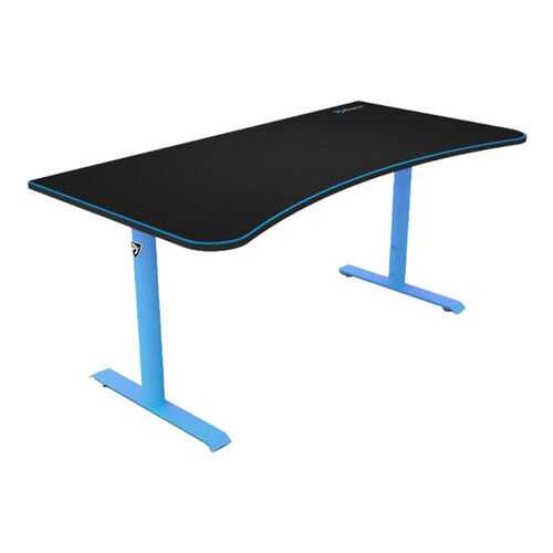 Компьютерный стол Arozzi Arena Gaming Desk/Черный МДФ/Голубой металл в Лером
