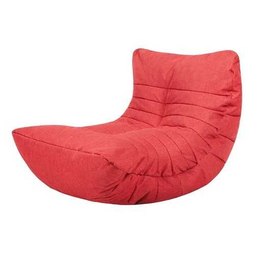 Кресло бескаркасное Папа Пуф Cocoon Chair Red, размер L, рогожка, красный в Лером