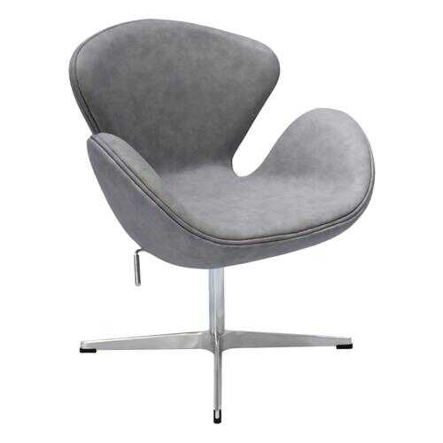 Кресло Bradex Home «SWAN CHAIR» светло-серый матовый с эффектом состаренная кожа в Лером