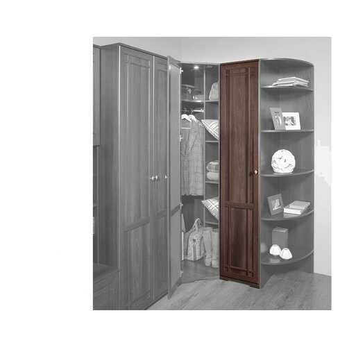 Платяной шкаф Hoff Sherlock 80095184 40х210,7х59, орех шоколадный в Лером