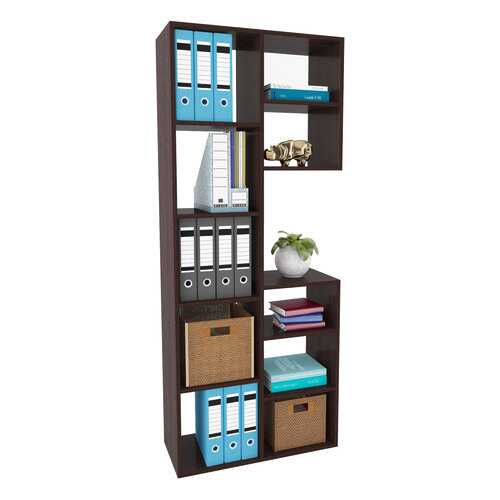 Стеллаж MFMaster MAS_MST-SSR-02-R-16VE 69,8х30х171,6 см, венге в Лером