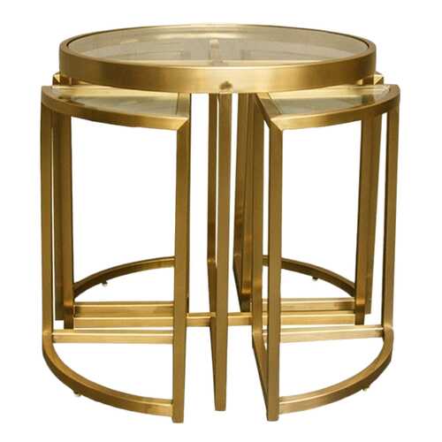 Кофейный столик ROOMERS 55х60х60 см, золотистый в Лером