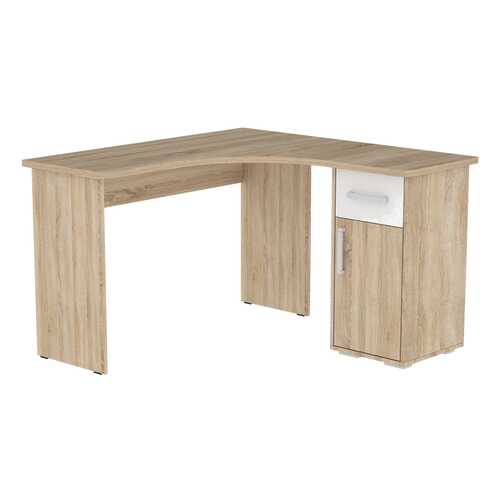 Компьютерный стол Mebelson Лайт-1 120x120x75, дуб сонома/белый в Лером