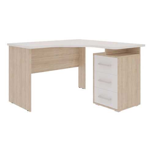 Компьютерный стол Mebelson Лайт-2 120x120x75, дуб сонома/белый в Лером