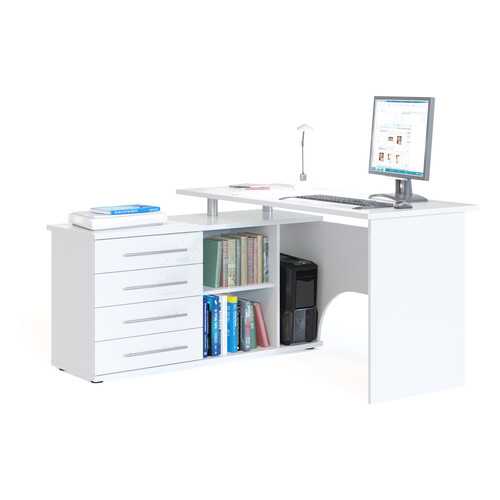 Компьютерный стол СОКОЛ КСТ-109Л 140x127x75, белый в Лером