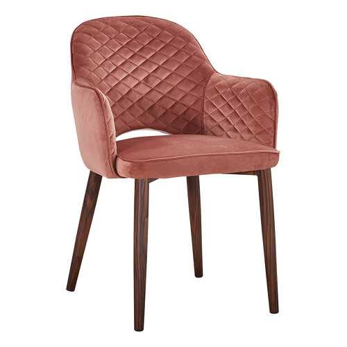 Стул STOOL GROUP Венера диамант MC16-2YS LEGS BLACK HLR-44 розовый ромб, темное дерево в Лером