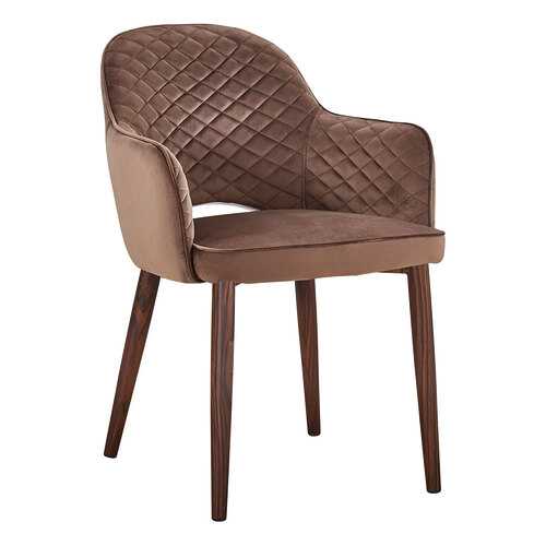 Стул STOOL GROUP Венера диамант MC16-2YS LEGS BLACK HLR-49 коричневый, темное дерево в Лером