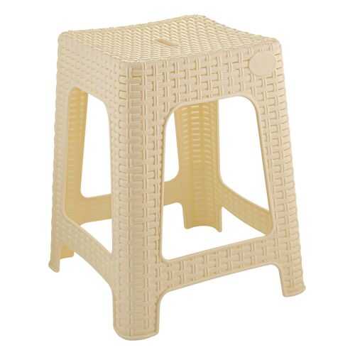 Табурет квадратный INGREEN Rattan 363х363х448 мм сливочный в Лером